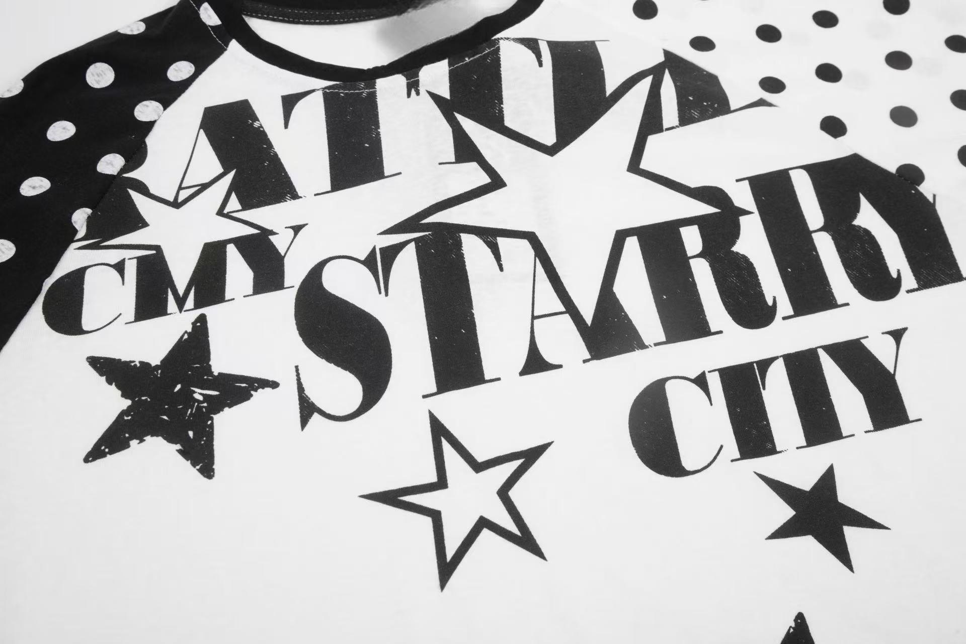 Omirad “Starry City Contrast Raglan Tee”