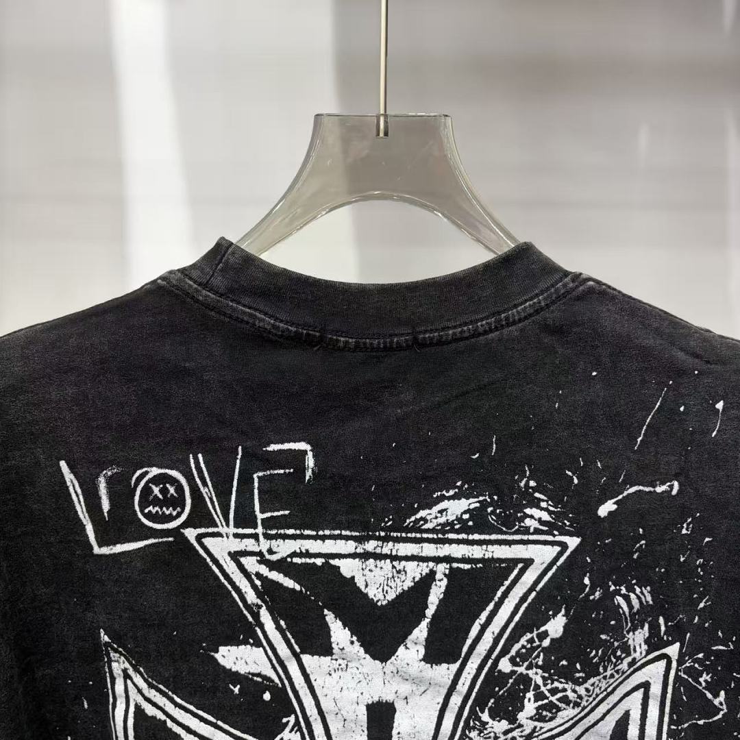 Mixed Emotion Distressed Handwritten Graphic Tee