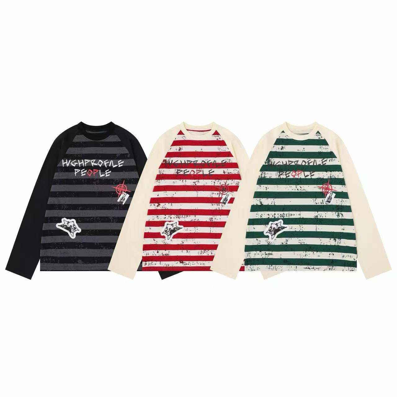 Omirad High Profile Striped Long Sleeve Tee