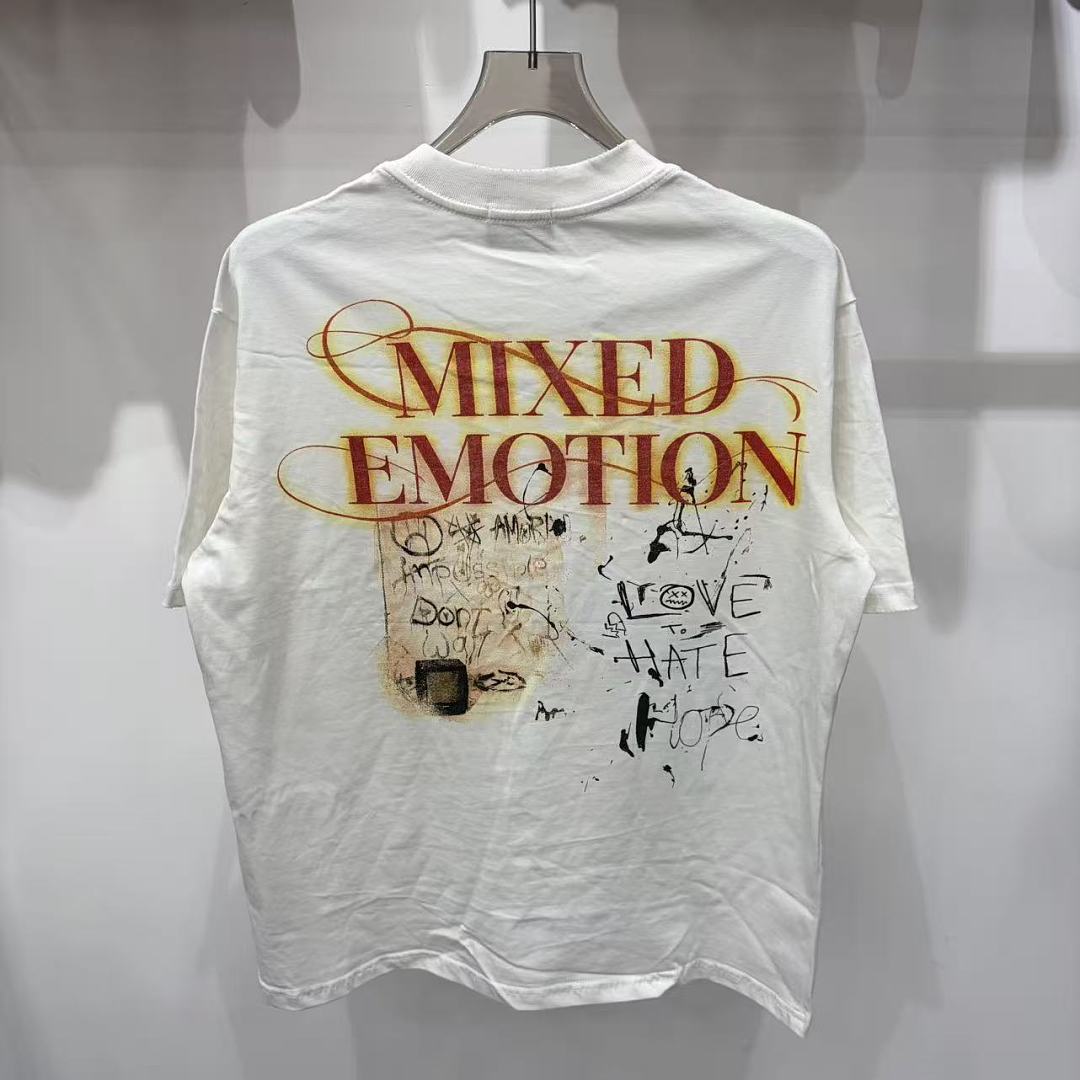 Mixed Emotion Character Graphic Tee