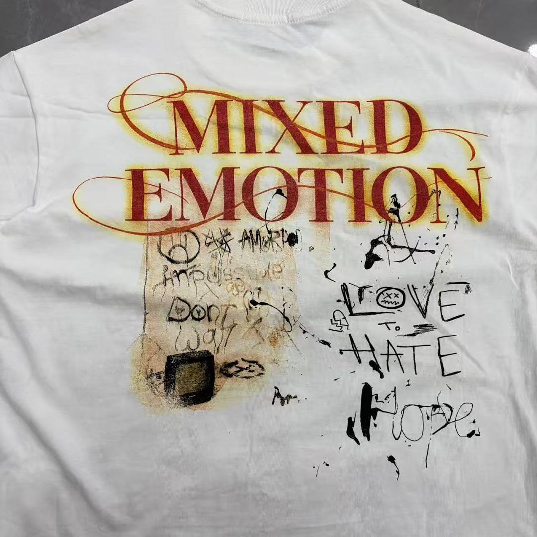 Mixed Emotion Character Graphic Tee