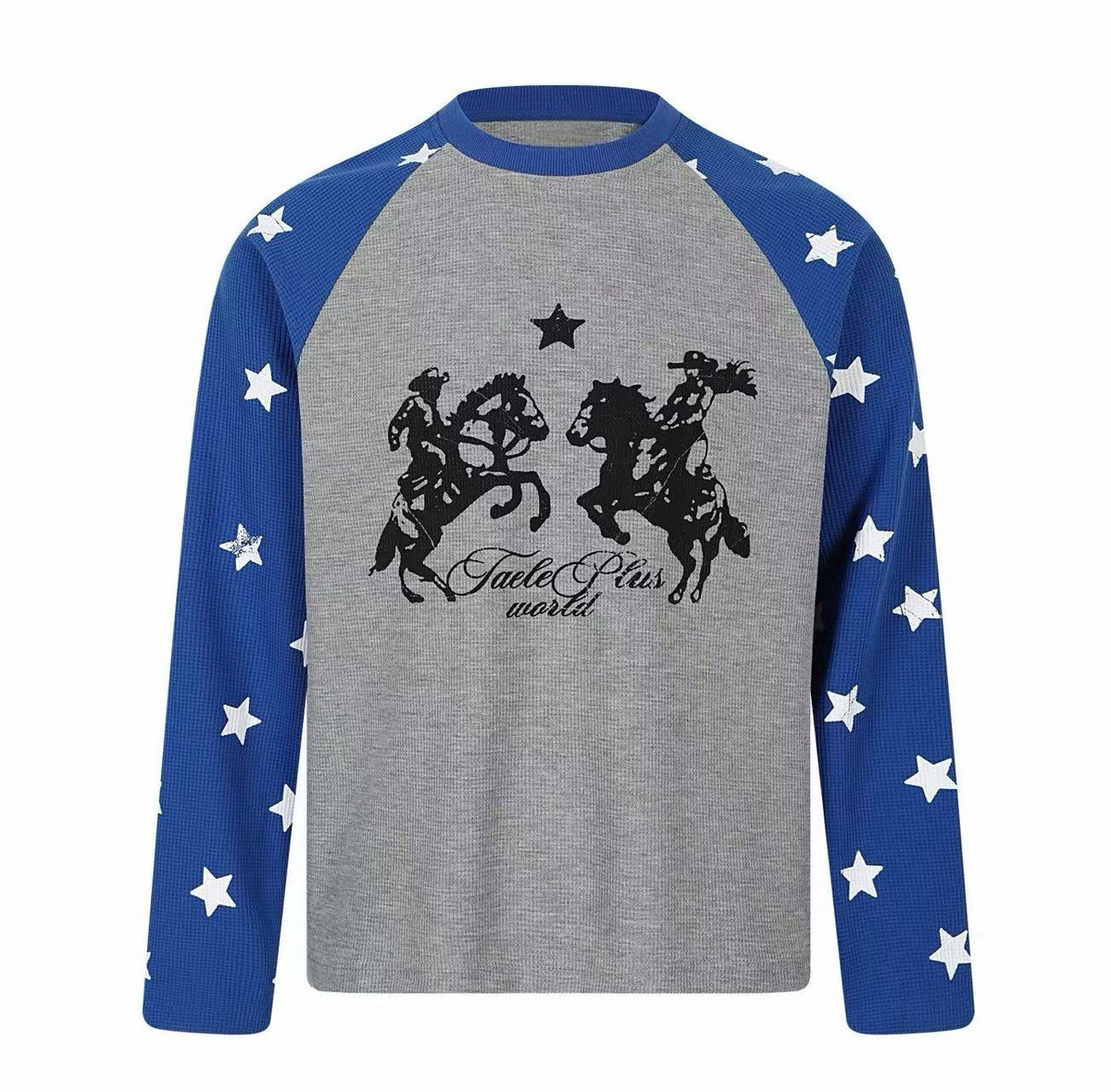 Omirad Star Raglan Waffle Long Sleeve Tee