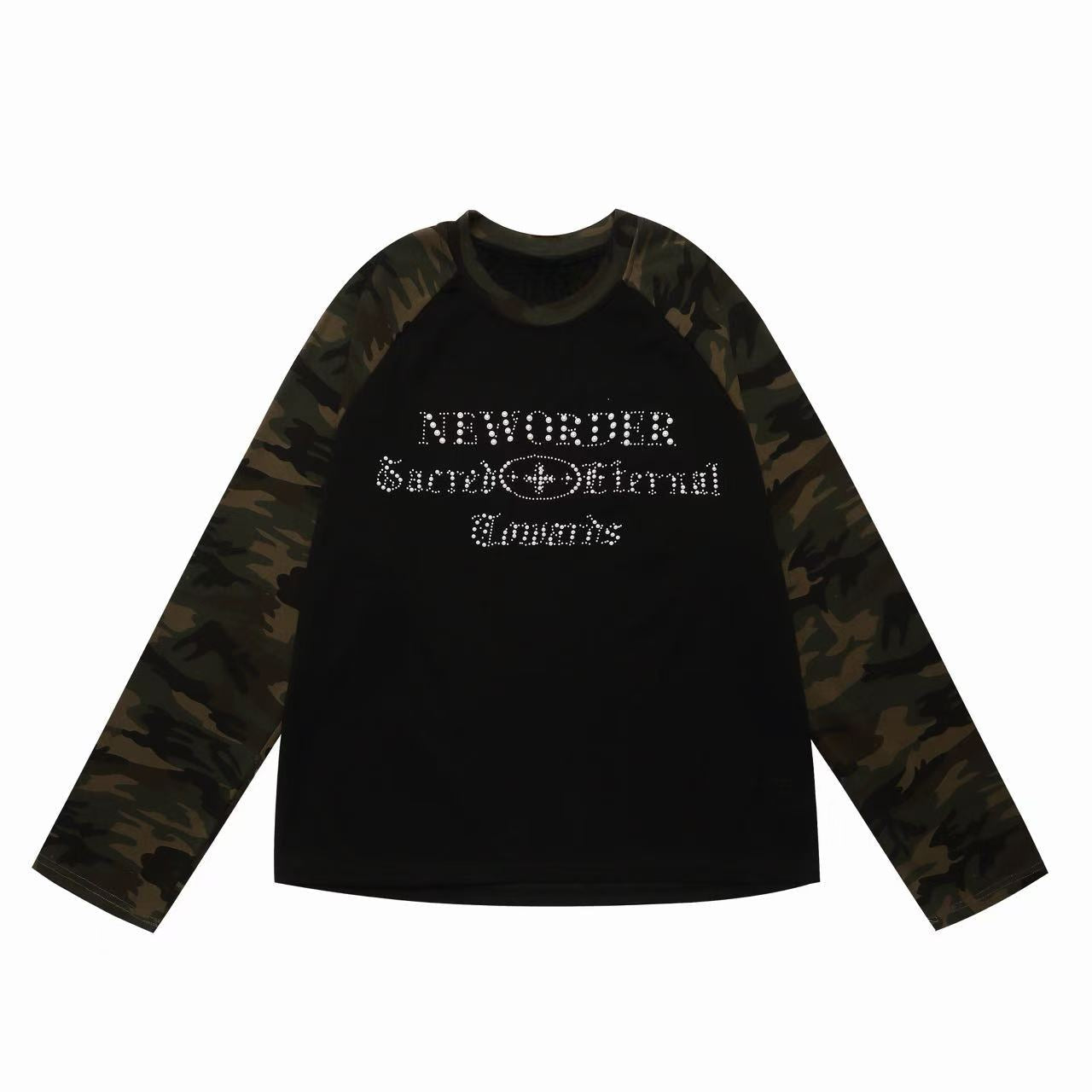 Omirad Camo Raglan Long Sleeve Tee