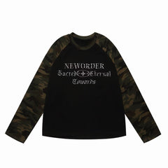 Omirad Camo Raglan Long Sleeve Tee