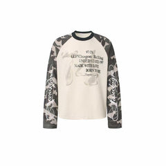 Omirad Camo Sleeve Waffle Long Sleeve