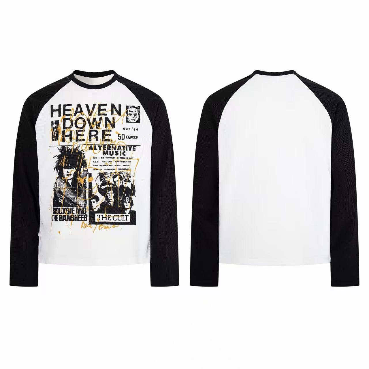 Omirad Vintage Alternative Music Raglan Long Sleeve