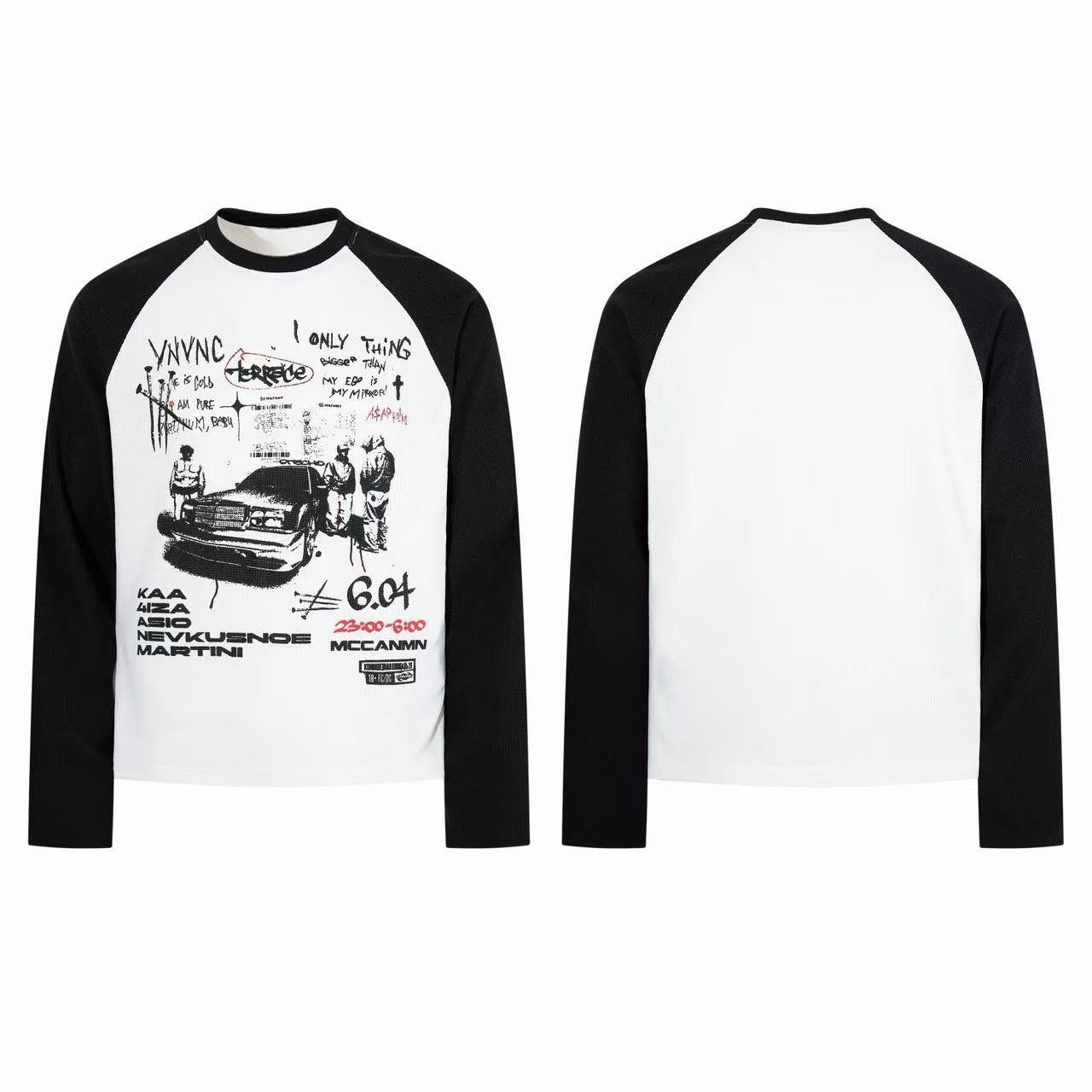 Omirad Vintage Street Graphic Raglan Long Sleeve