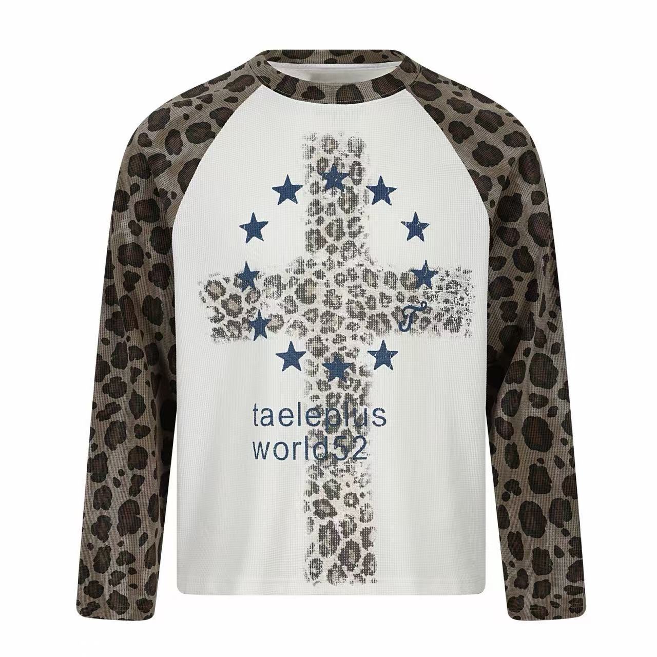 Omirad Leopard Raglan Long Sleeve T-Shirt