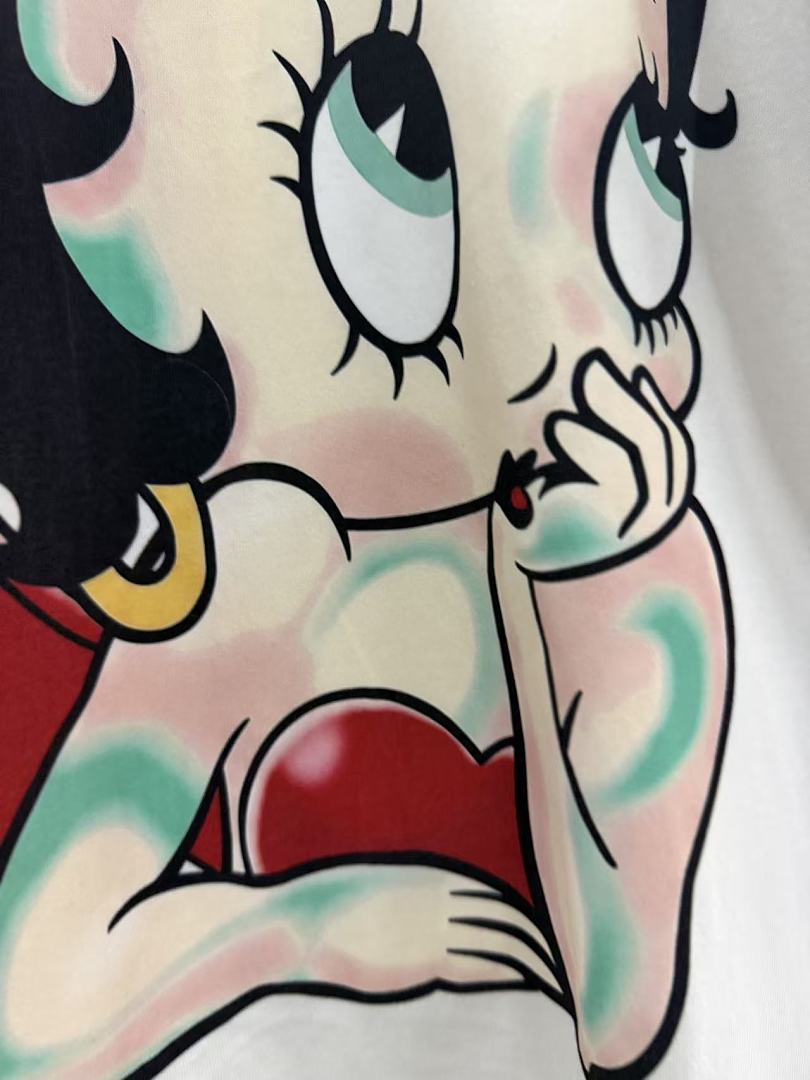 Saint Michael Devil Boop Graphic Double-Sided T-Shirt