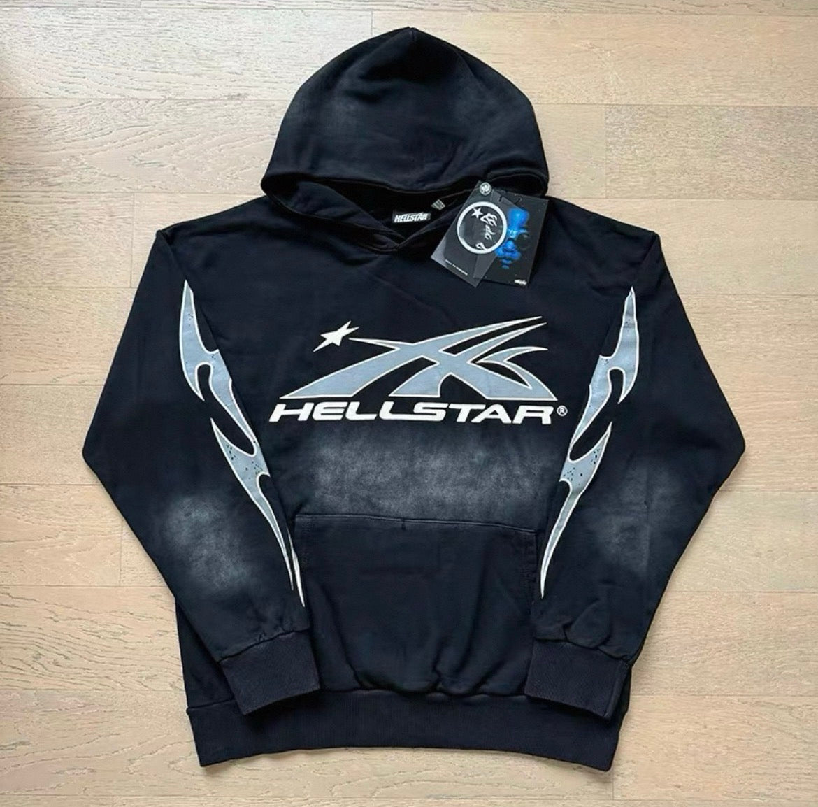Hellstar Sport Logo Hoodie Black