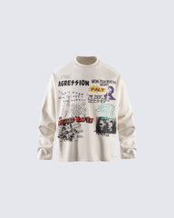 Graphic Printed Long Sleeve T-shirt