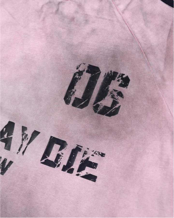 Graphic Print Tie-Dye Short Sleeve T-Shirt
