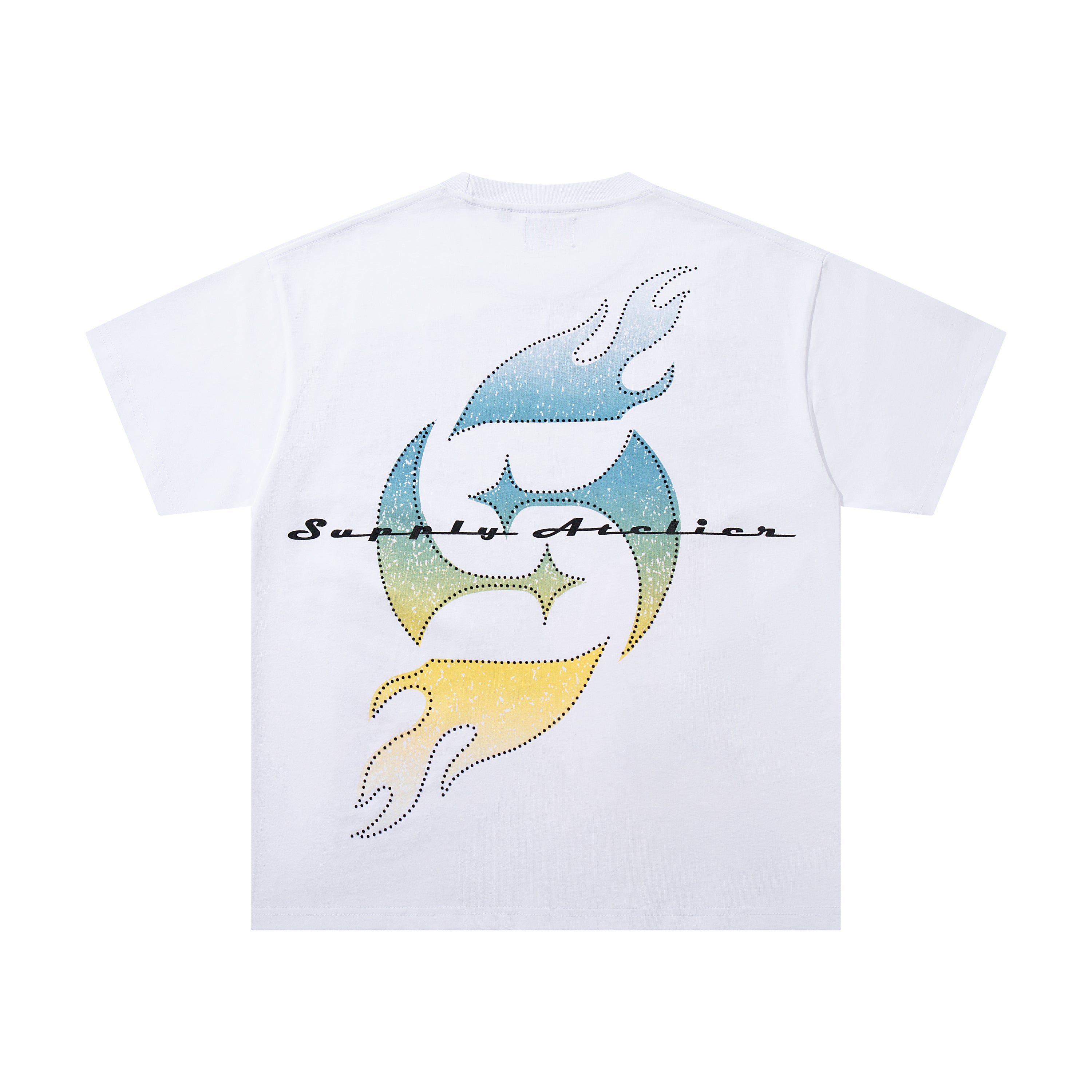 SUPPLY Secrets Skeleton Retro Pop Art White Oversized Graphic T‑Shirt