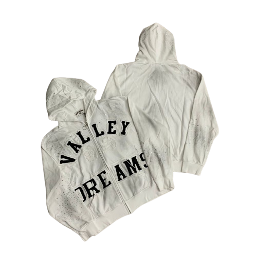 Vale Forever White Dreams Back Graphic Hoodie