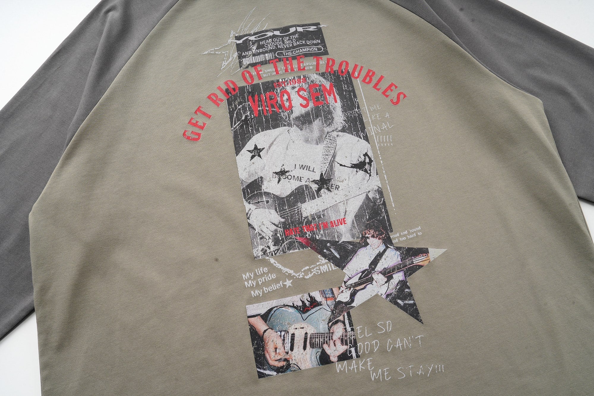 Omirad Raglan Graphic Long Sleeve Tee