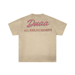 DUAA All Risk No Regrets Luxury Retro Lifestyle Collage Graphic Tee