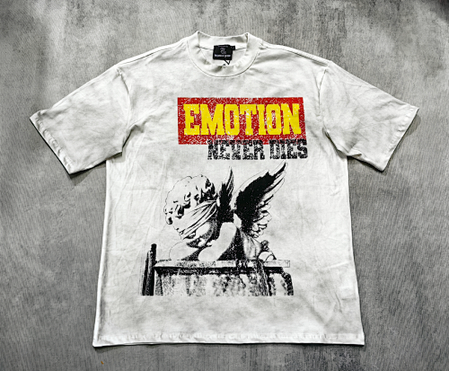 Mixed Emotion Distressed Figure Graphic Tee