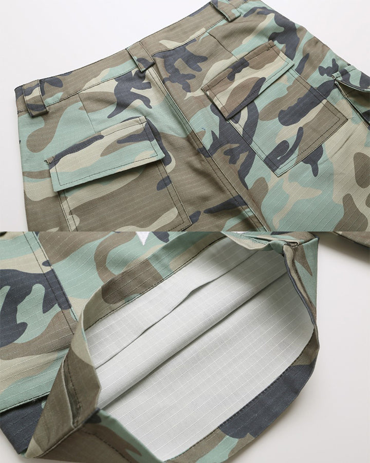 New Military Camo Cargo Shorts