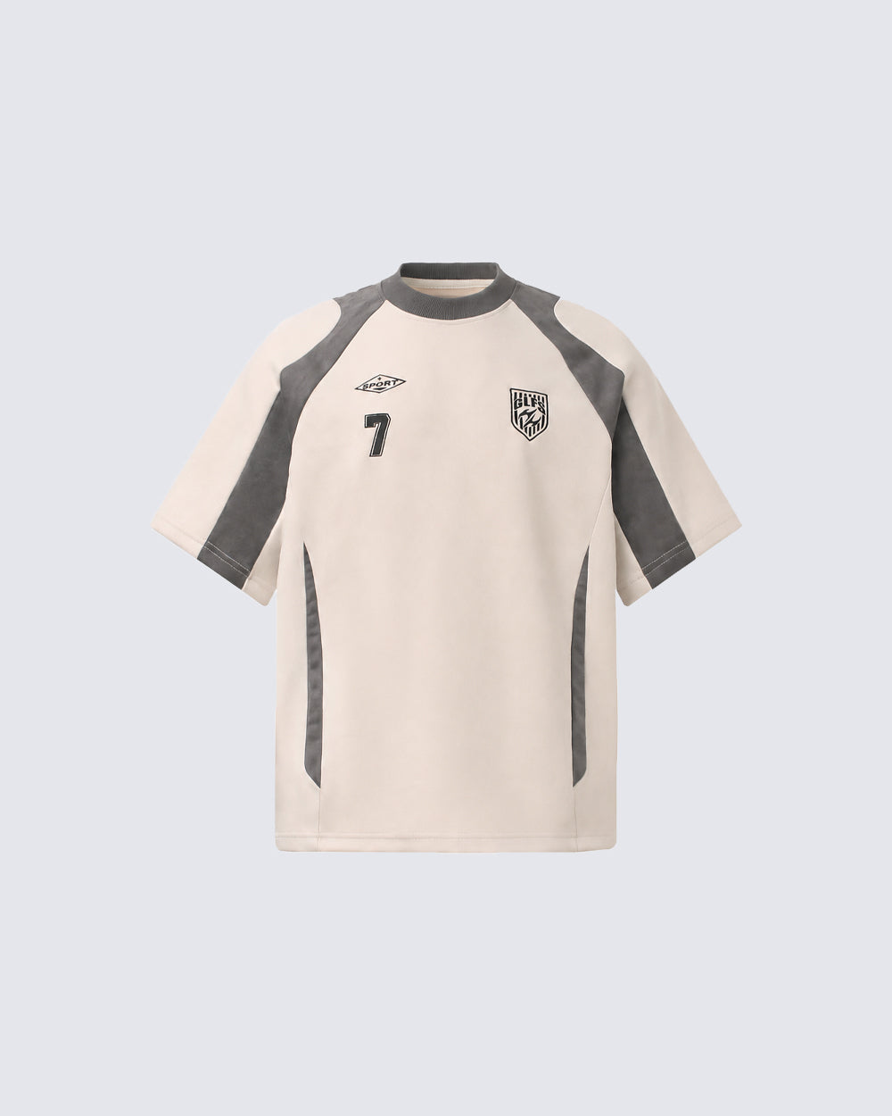 American Streetwear Color-Block Short Sleeve Tee