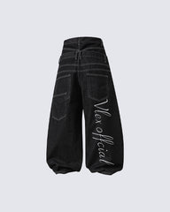 High Street Double Waistband Patchwork Pants