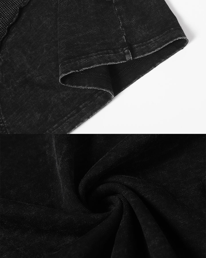 Deconstructed Patchwork Colorblock NewT-Shirt
