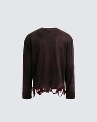 KIIKIO-Post-Apocalyptic Spray-Wash Long Sleeve T