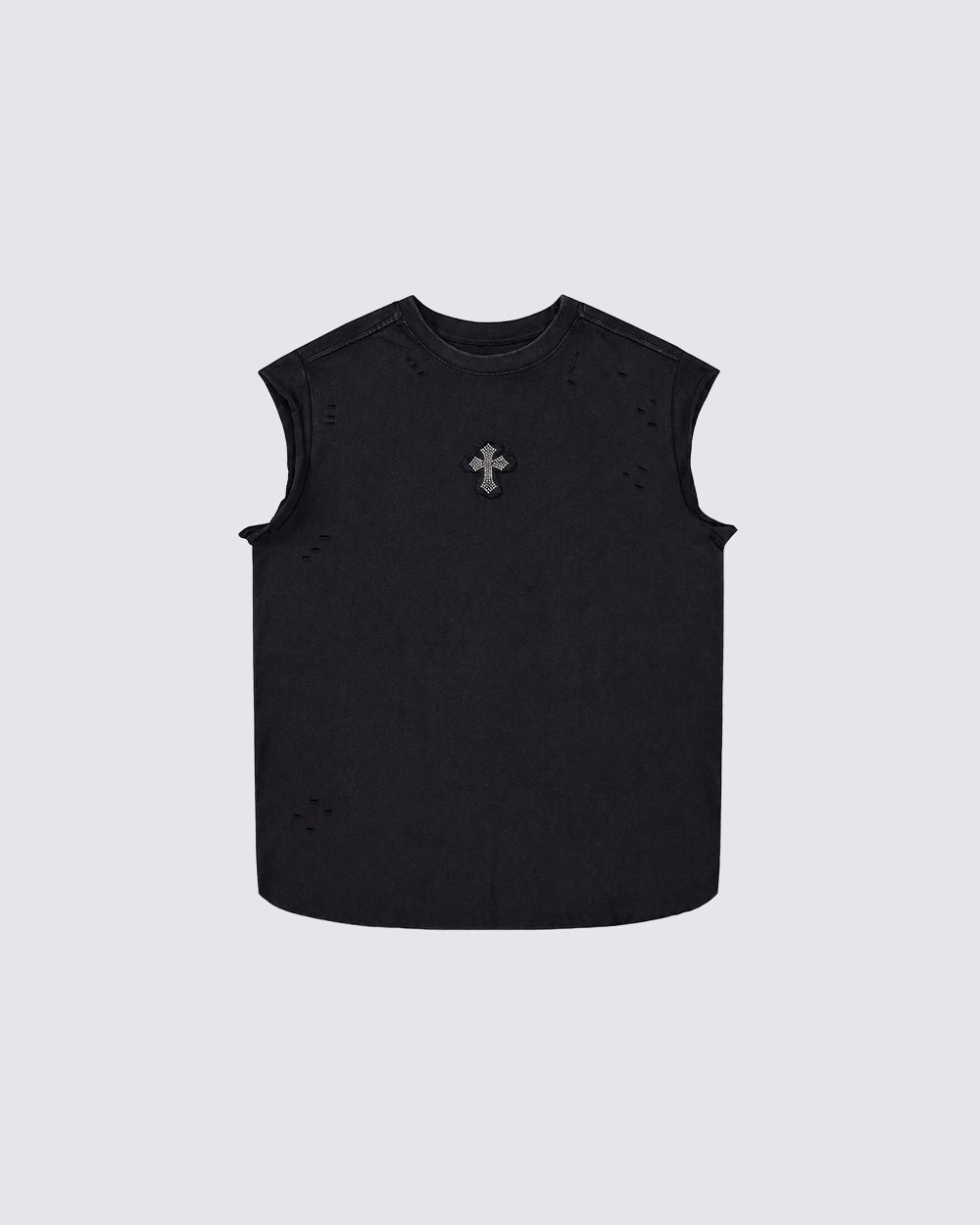 Dark Gothic Cross Sleeveless Streetwear Vest