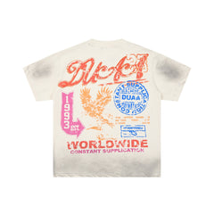 DUAA Worldwide 1993 Stamp‑Style Double‑Sided Vintage Graphic Tee