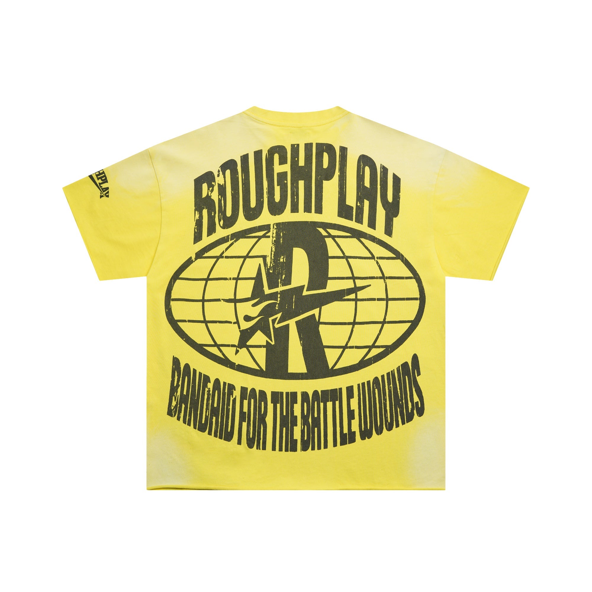 Roughplay Zombie Skater Tropical Double‑Sided Print Distressed Tee