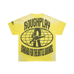 Roughplay Zombie Skater Tropical Double‑Sided Print Distressed Tee