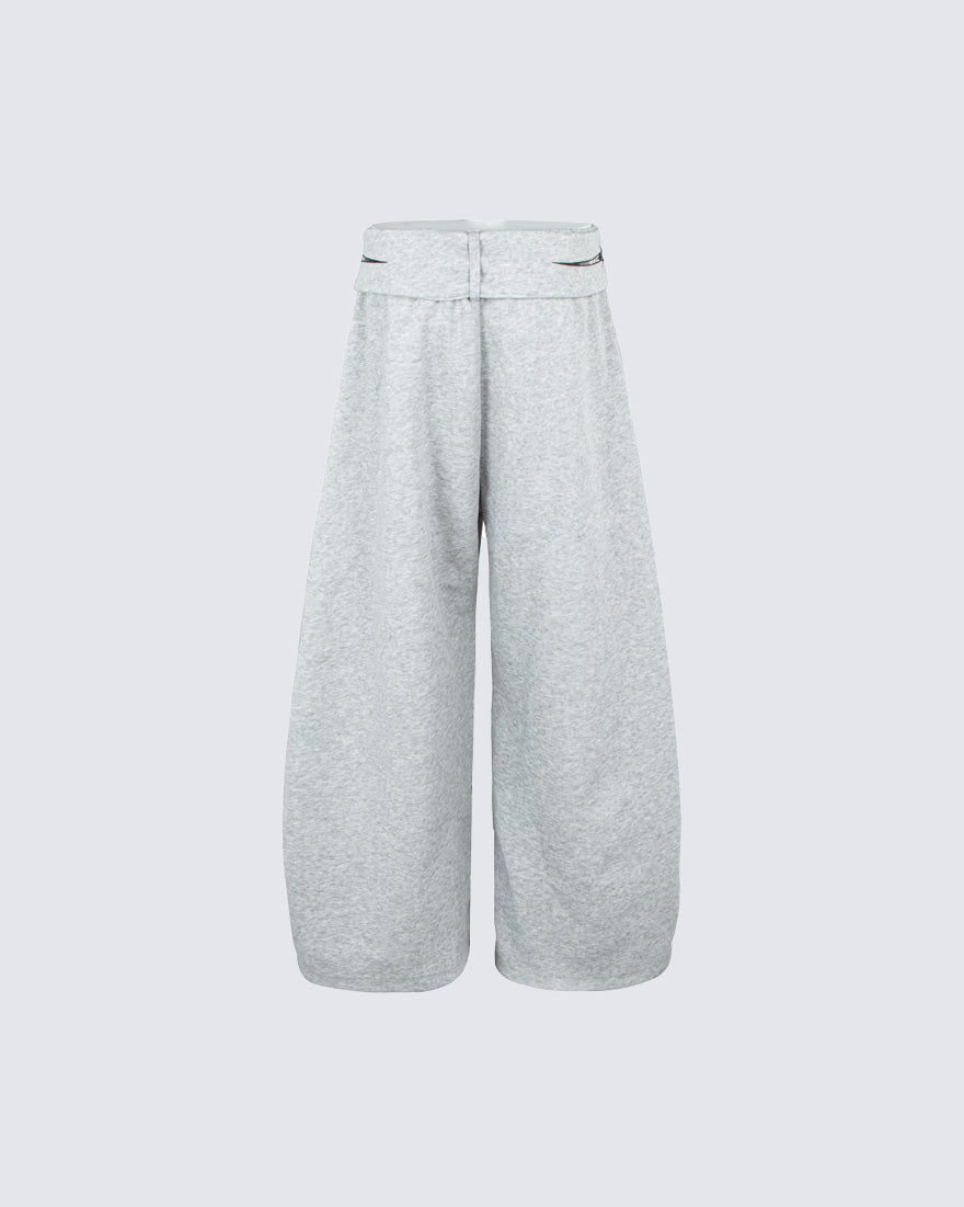 American High-Street Gothic Pattern Wide-Leg Sweatpants