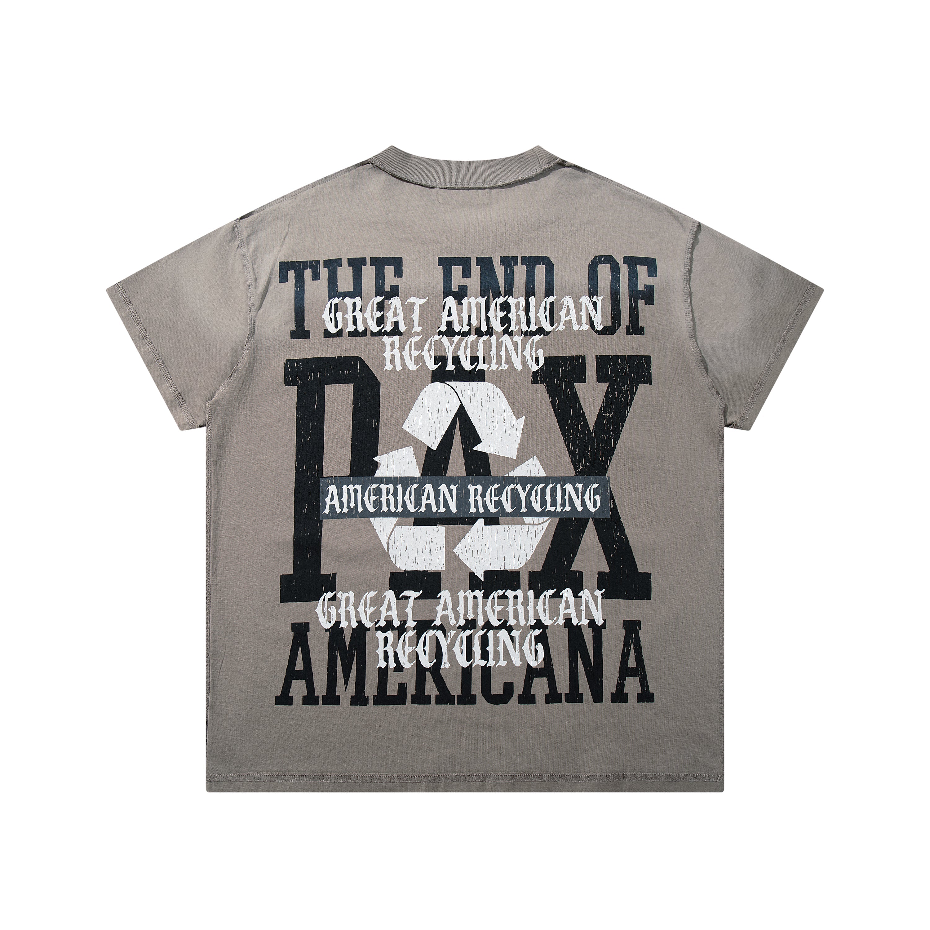 Rare Peace Retro Movie Poster Taupe Washed Oversized Graphic T‑Shirt