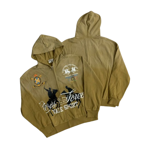 Vale Forever Khaki Rock Force Graphic Hoodie