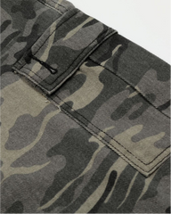 Camouflage Distressed Cargo Shorts