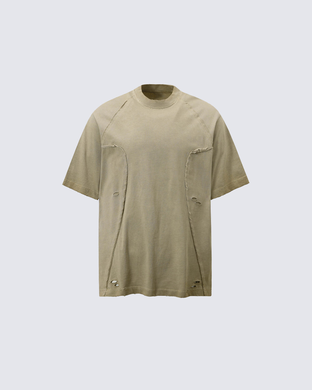 Distressed Design Ripped Retro T-Shirt