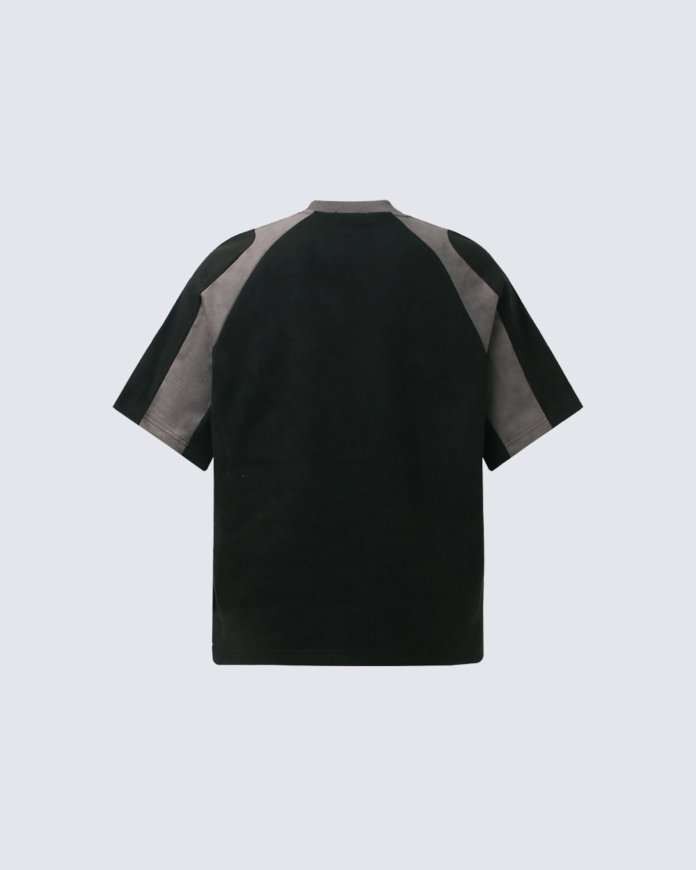 American Streetwear Color-Block Short Sleeve Tee