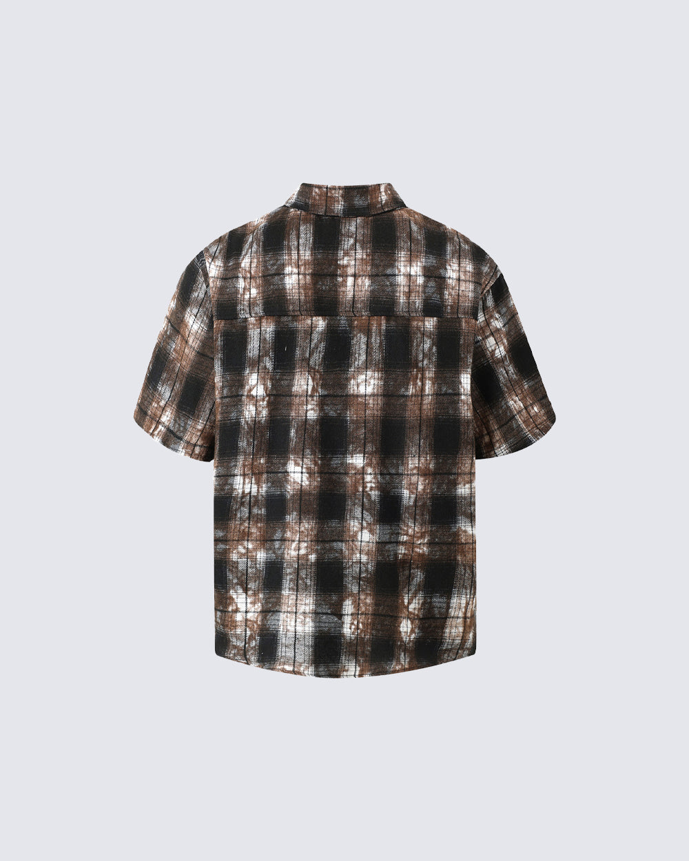 American Vintage Tie-Dye Plaid Shirt T