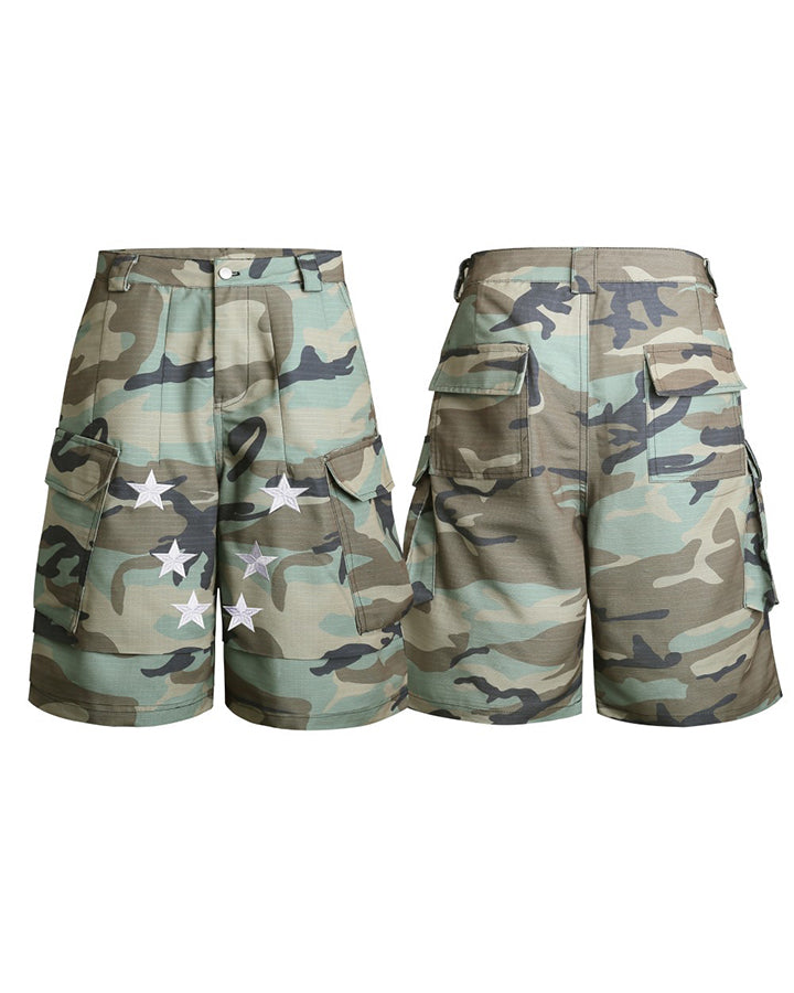 New Military Camo Cargo Shorts