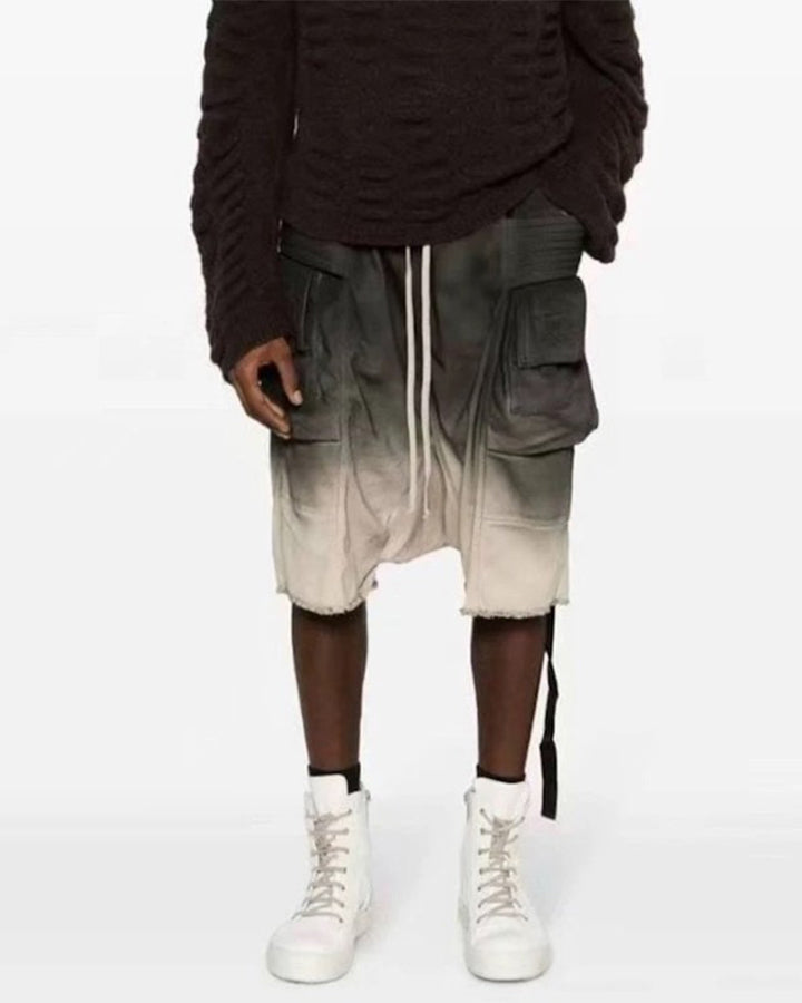 American Workwear Gradient Loose Cargo Summer Shorts