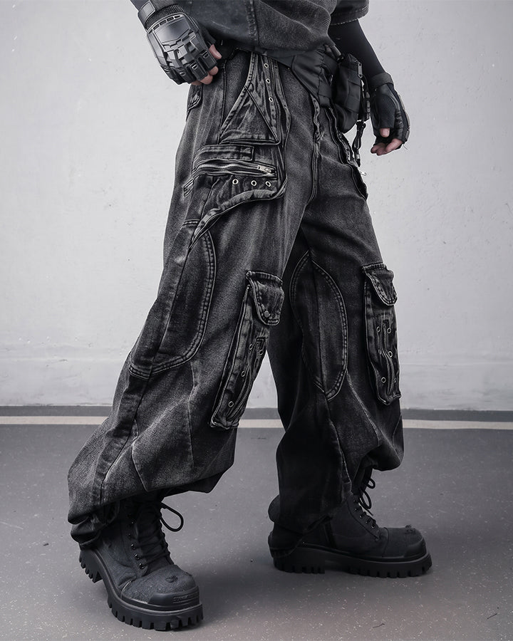 American Vintage Street Multi-Pocket Cargo Denim