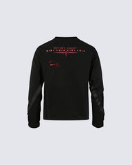 Gothic Subculture Printed Shoulder Long Sleeve