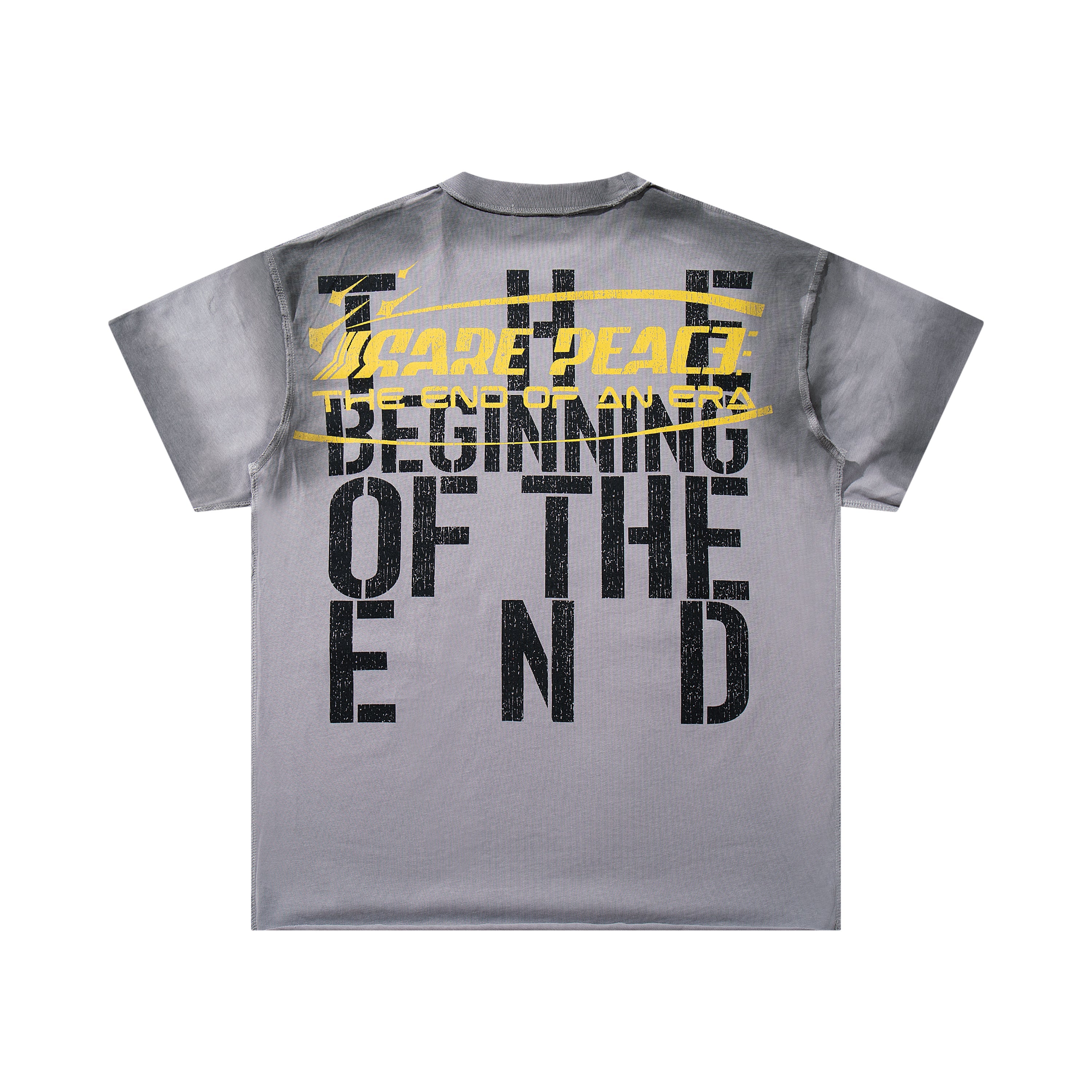 Rare Peace The Beginning Of The End Sci‑Fi Graphic Streetwear Tee