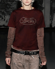 Layered Stripe Long Sleeve Tee
