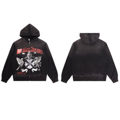 Vale Forever Black Red Archive Graphic Hoodie