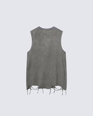Distressed Graphic Street Sleeveless Tank