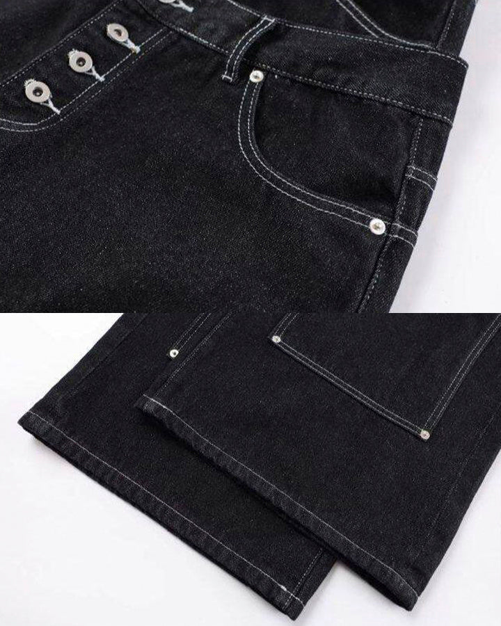 High Street Double Waistband Patchwork Pants