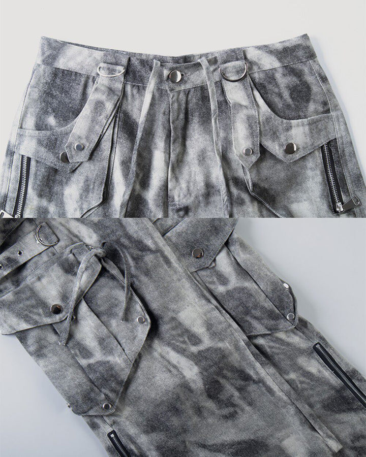 American Light-Asian Style Cargo Jeans