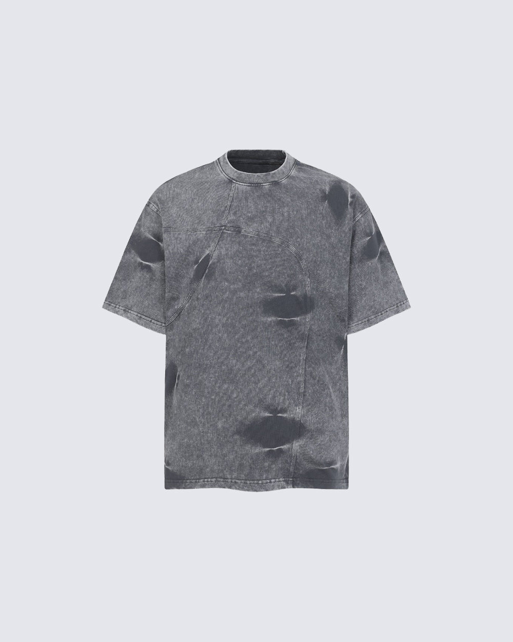 American Vintage Washed Patchwork Short Sleeve T