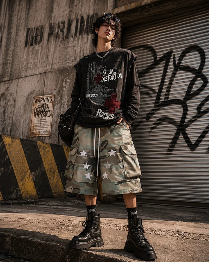 New Military Camo Cargo Shorts
