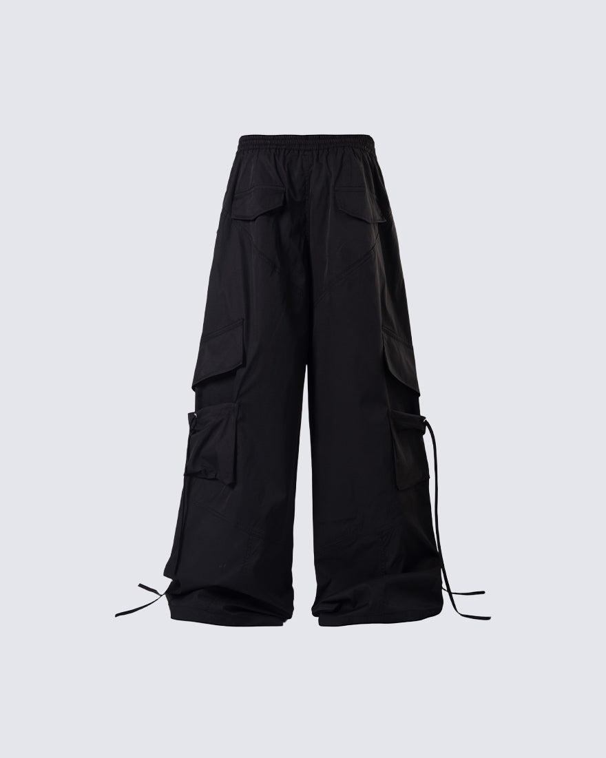 Techwear Multi-Pocket Wide-Leg Cargo Pants